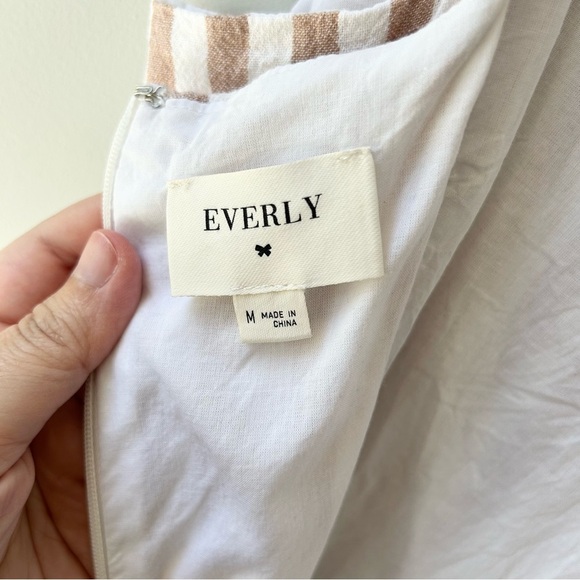 Everly women’s striped tie shoulder jumpsuit - Picture 7 of 8